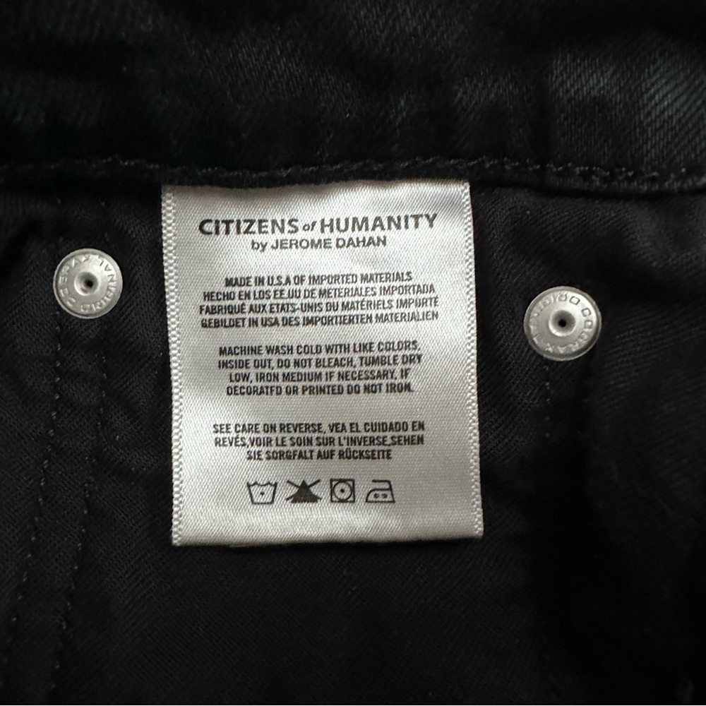 Citizens of Humanity CORE Black Jeans Men’s Size 34 Slim Straight - Picture 7 of 12